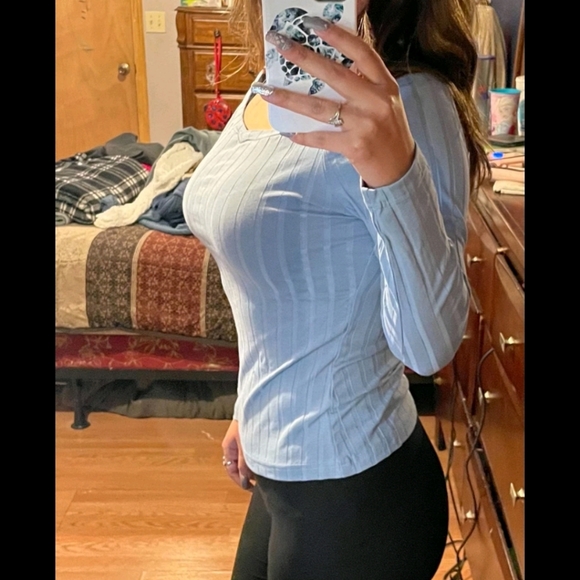 🌸New Spring Arrival Cotton Ribbed Tee women's - Picture 8 of 16